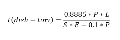 Tori-spherical dish head thickness 